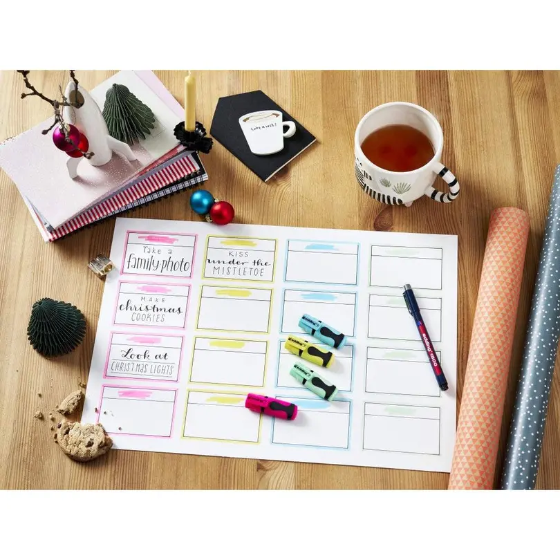 Leuchtstift 5er-Set Textmarker mini