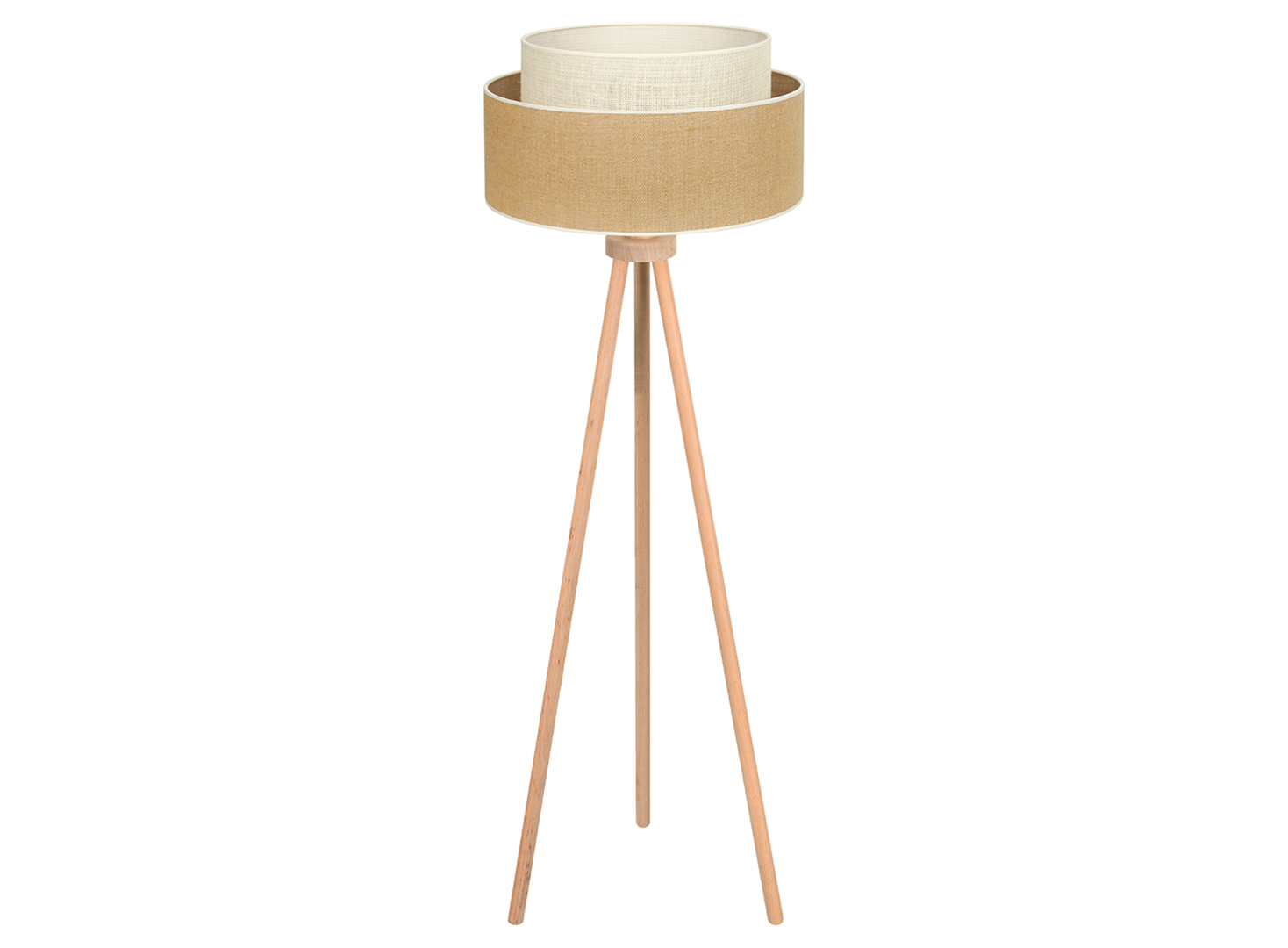 Lampa podłogowa Yute Boho tkaninowa beżowa