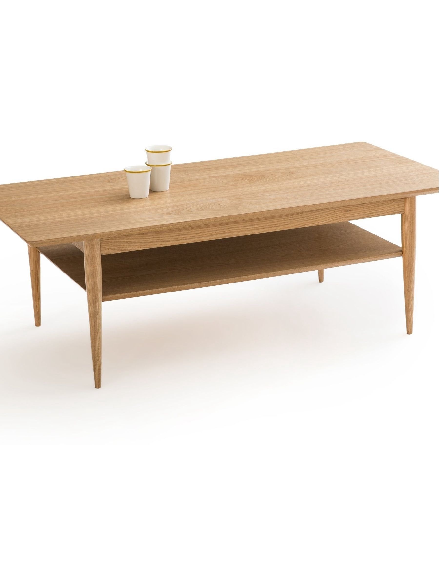 La Redoute Intérieurs Natural Lussan Ash Double Top Coffee Table