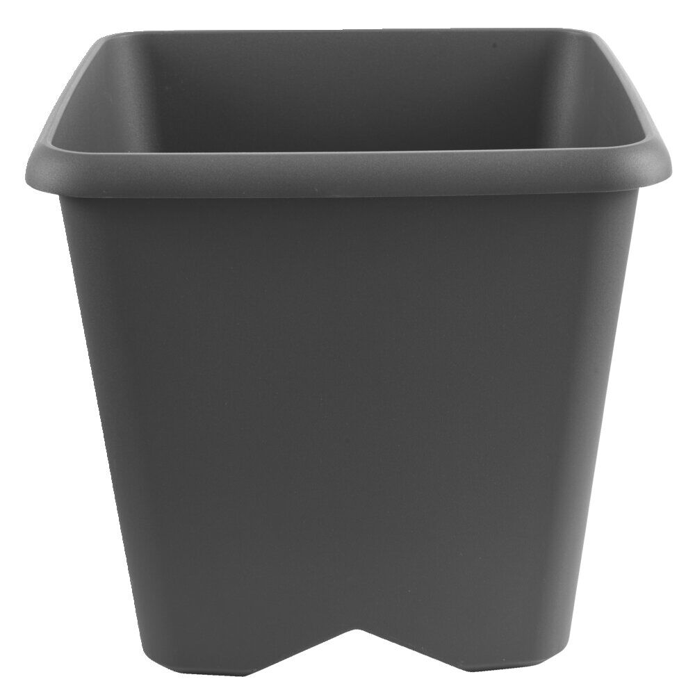 Pot de jardin carré Chorus gris anthracite 24,2 L