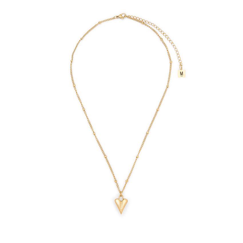 Manfield Gouden hartjes ketting