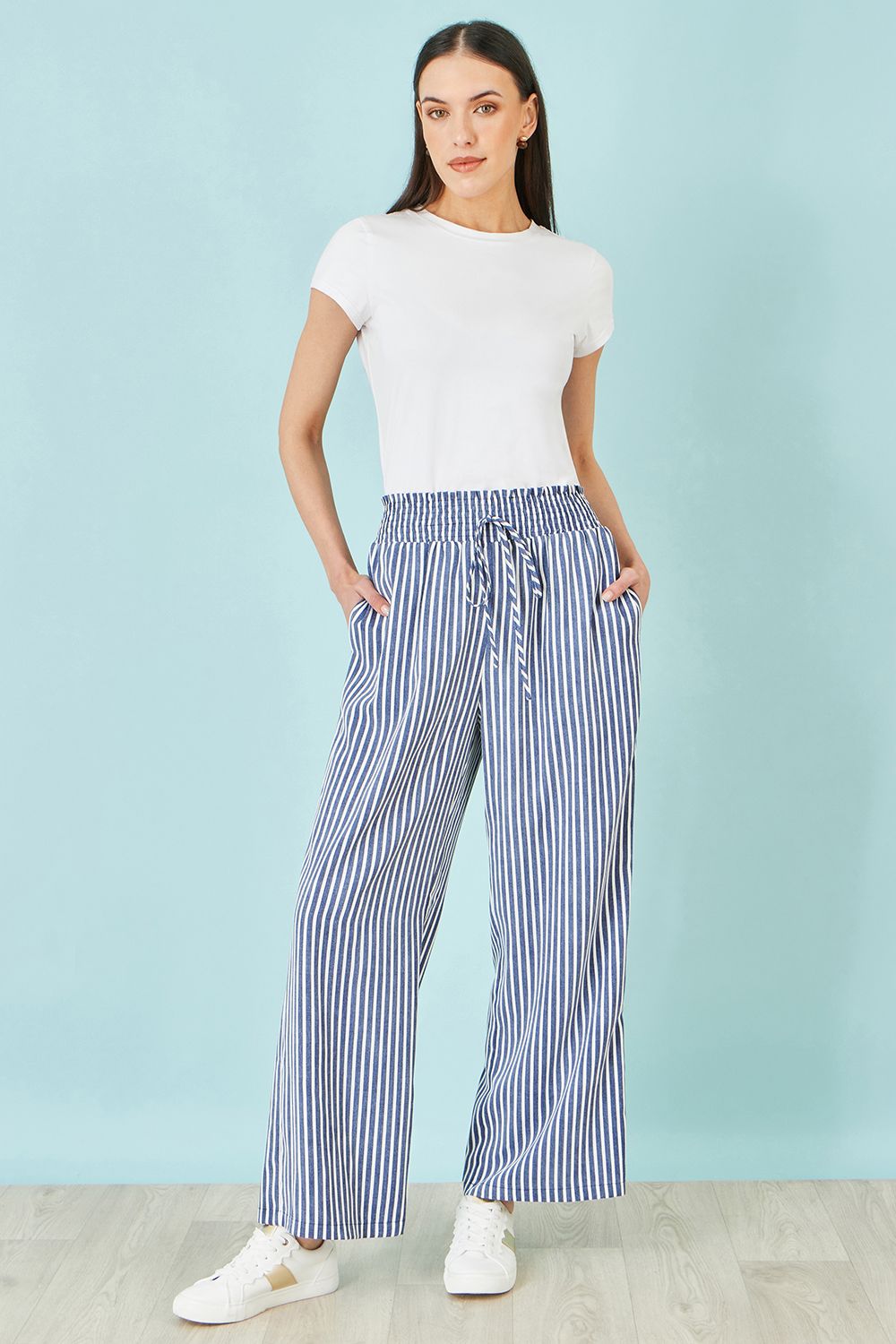 Yumi Stripe Relaxed Trousers