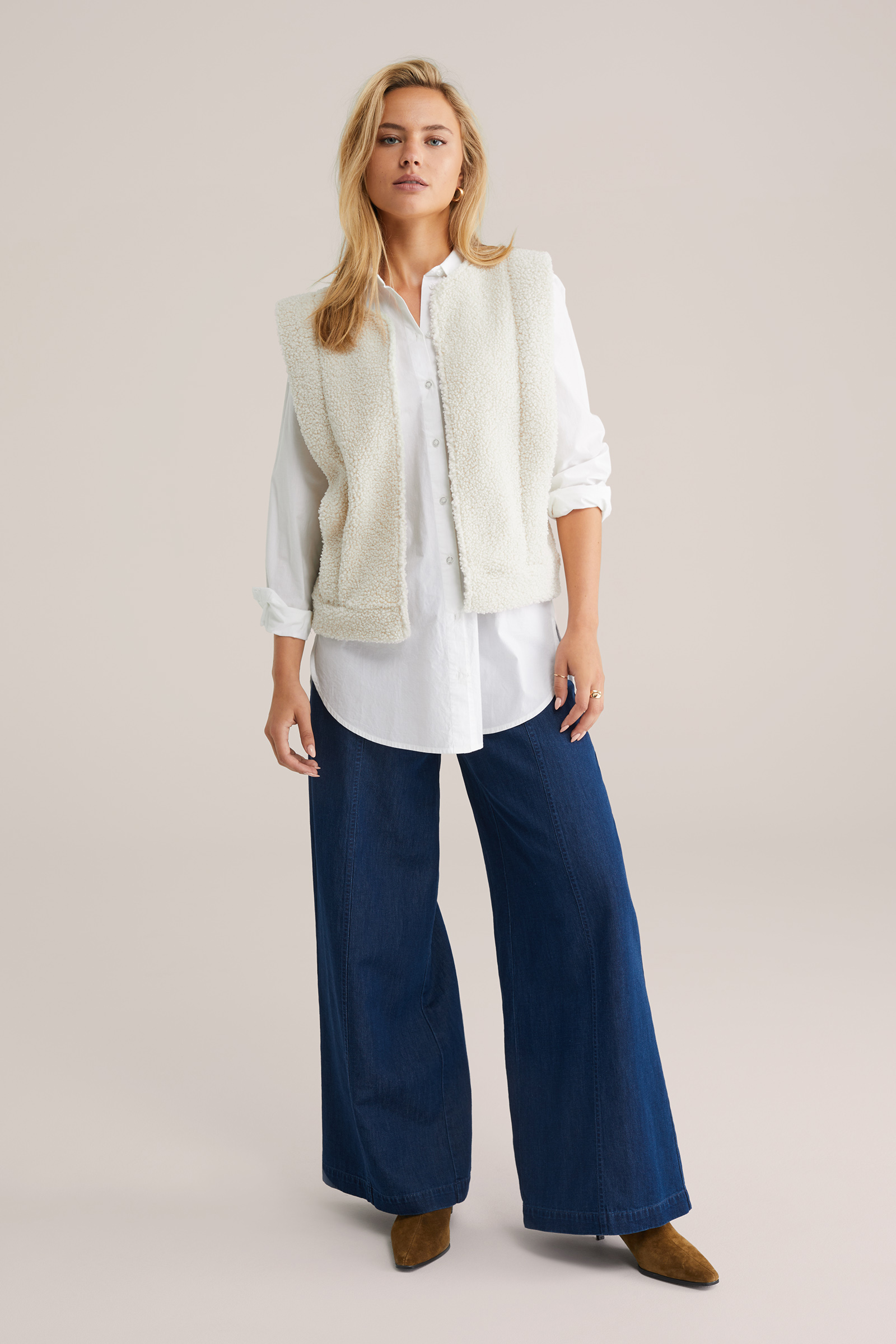 Dames Regular fit teddy gilet