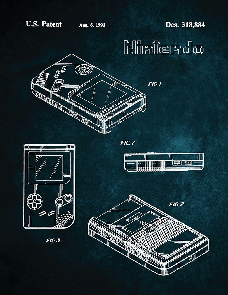 - Tableau sur toile Gameboy 30x40