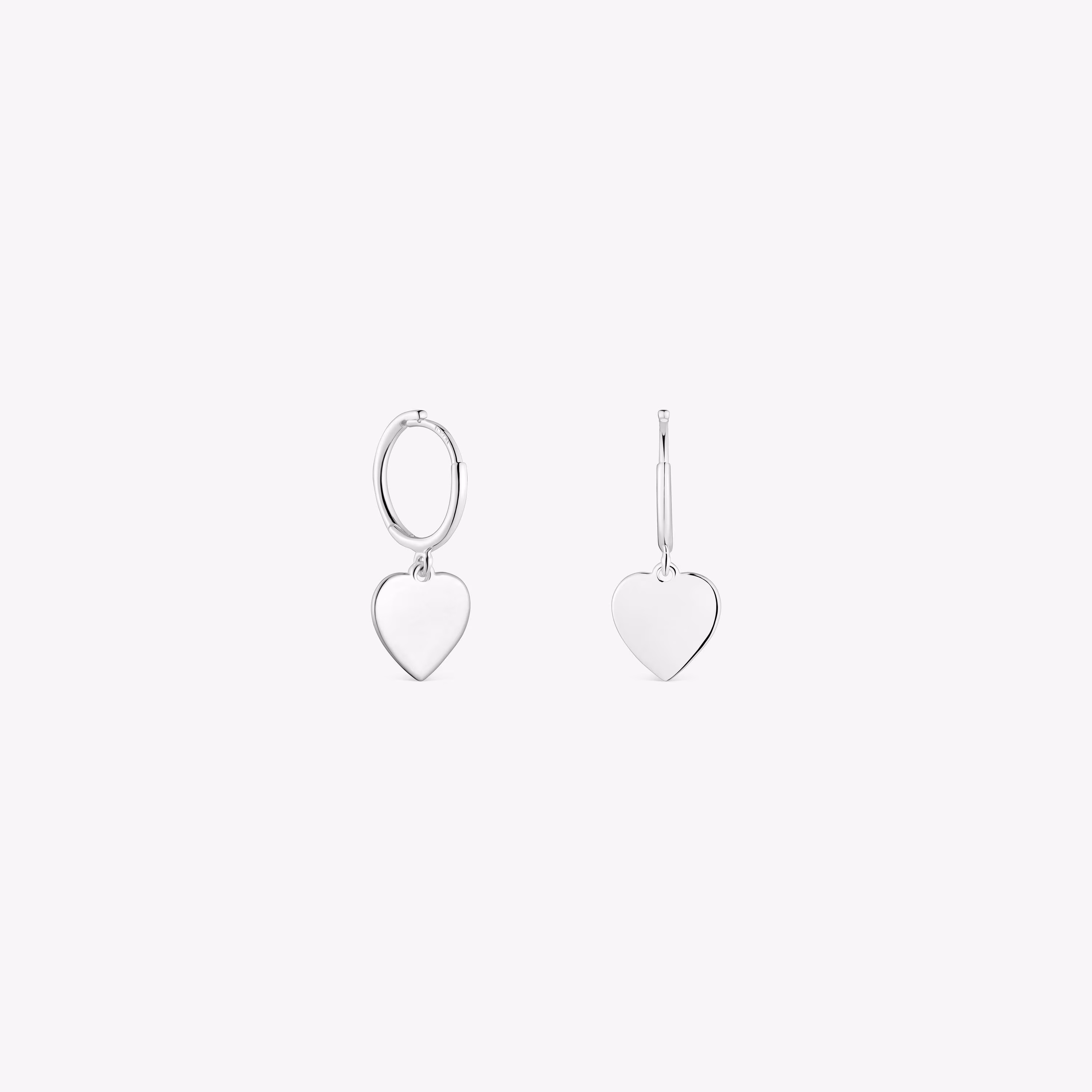 Pendientes de aro motivo corazón de plata TOUS Motivos