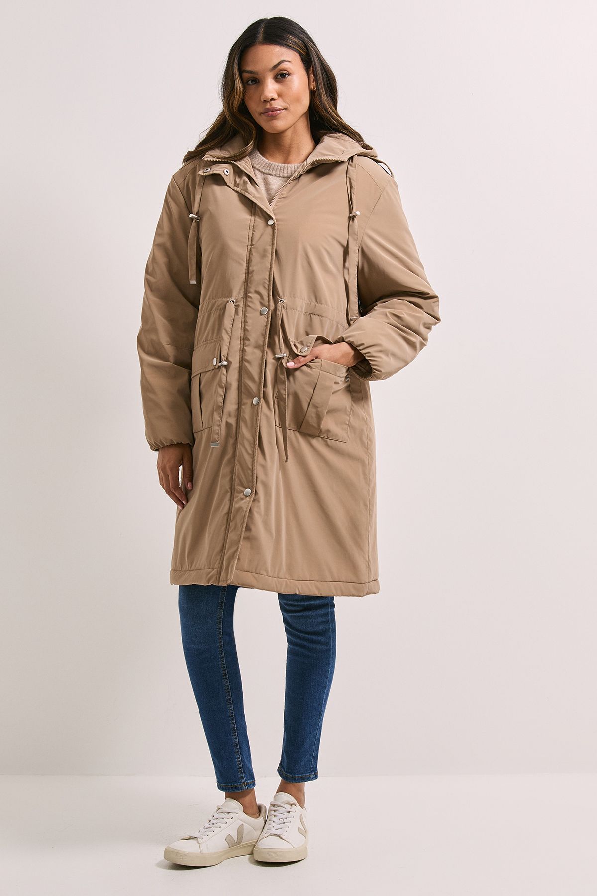 Dorothy Perkins Barrel Sleeve Parka Coat