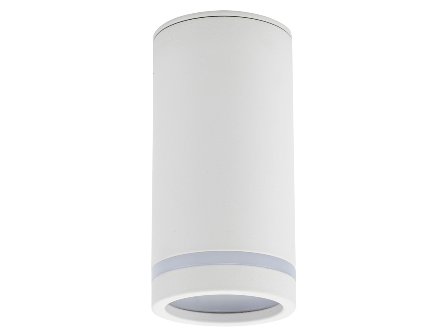 Lampa natynkowa Jet White 11 cm metalowa biała