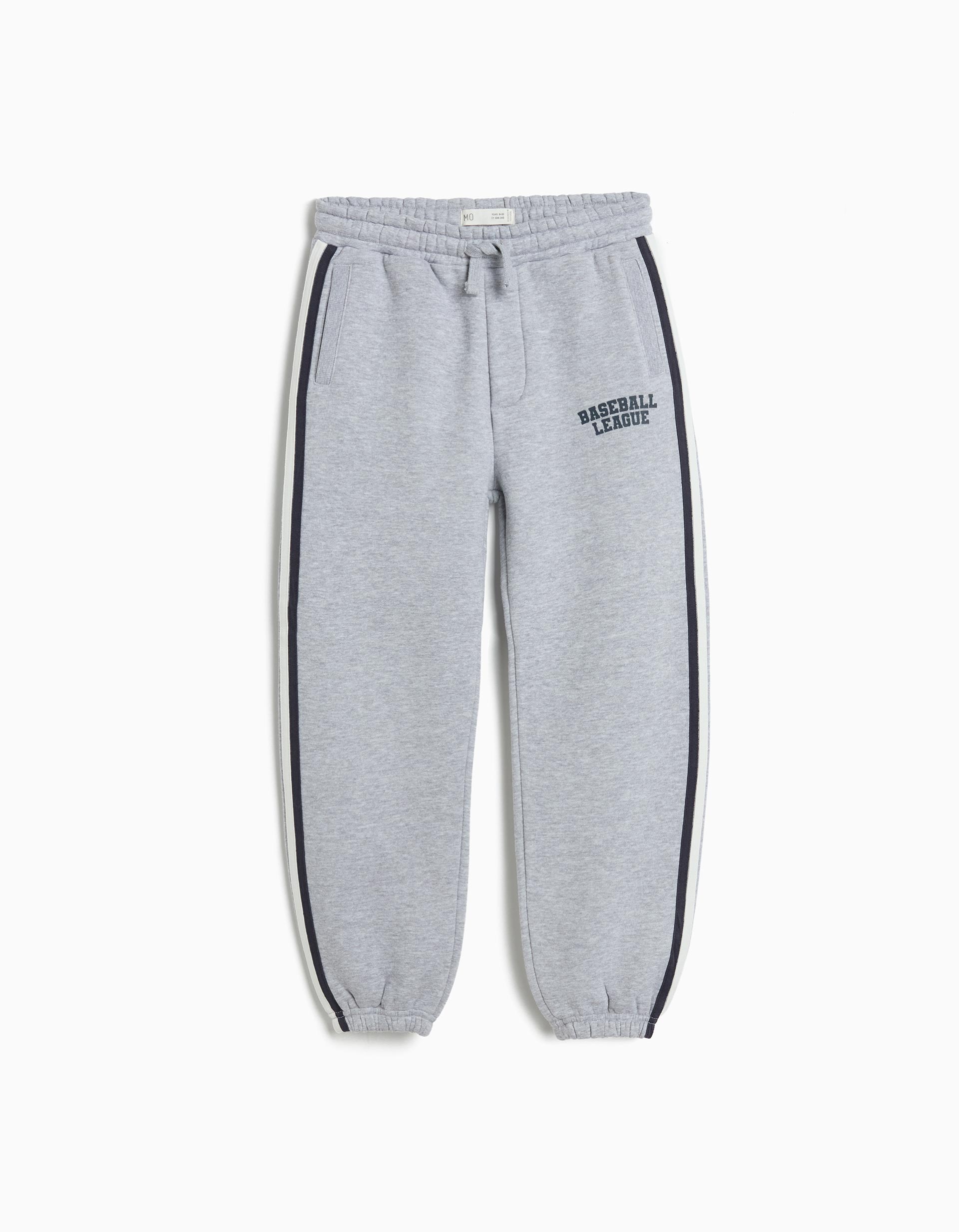 Calças de Jogging, Menino, Cinzento Claro
