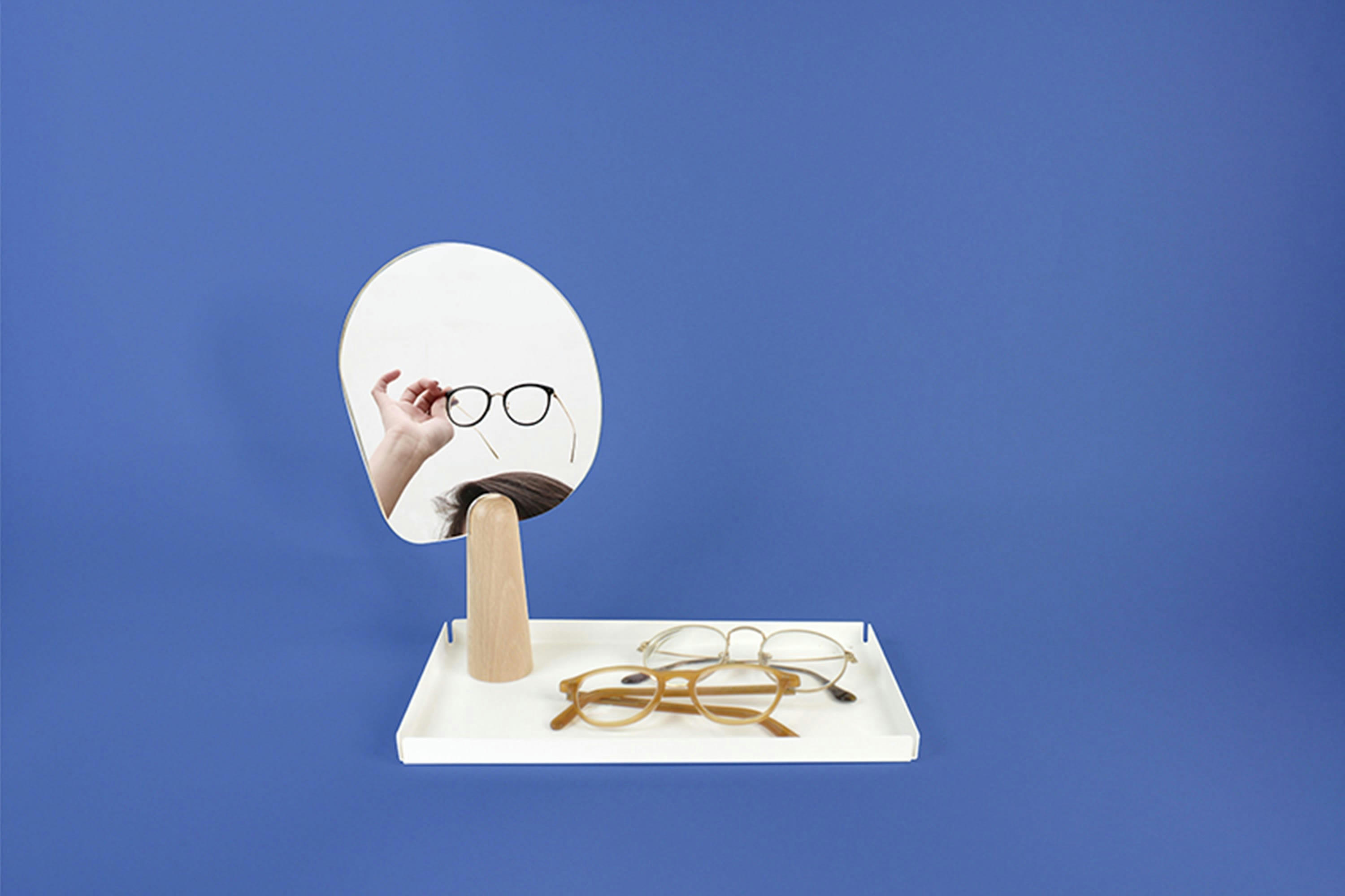 MON BEAU MIROIR - Miroir à main aimanté et socle