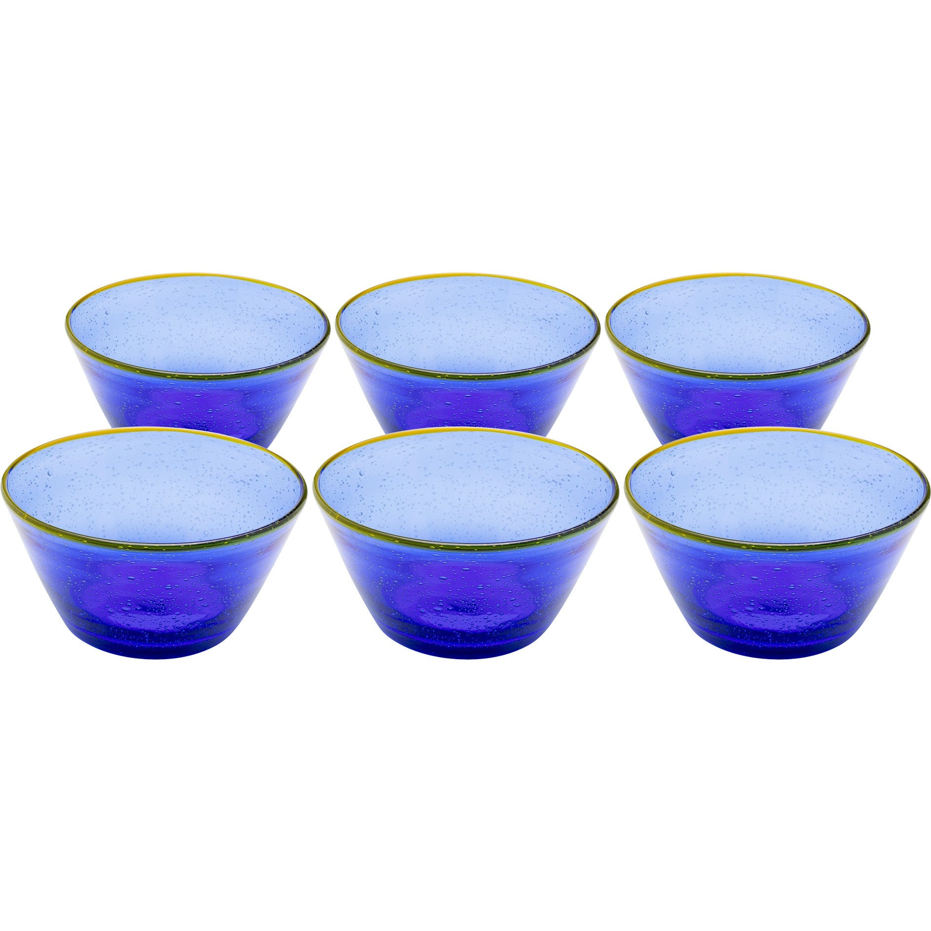 Kommen Bubbles blauw (6 set) Kare Design