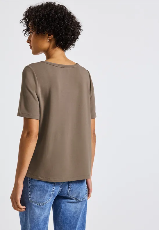 Shirt mit Glitzerstreifen