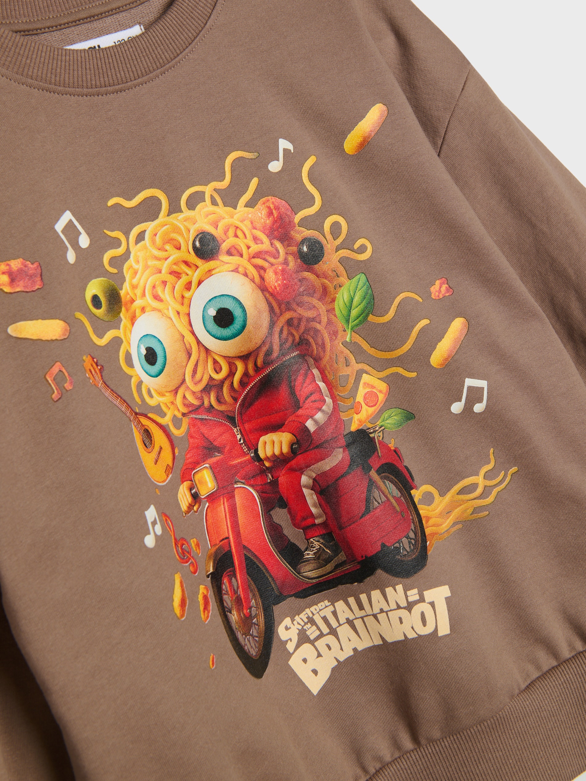 Bluza crewneck z nadrukiem Italian Brainrot Skifidol