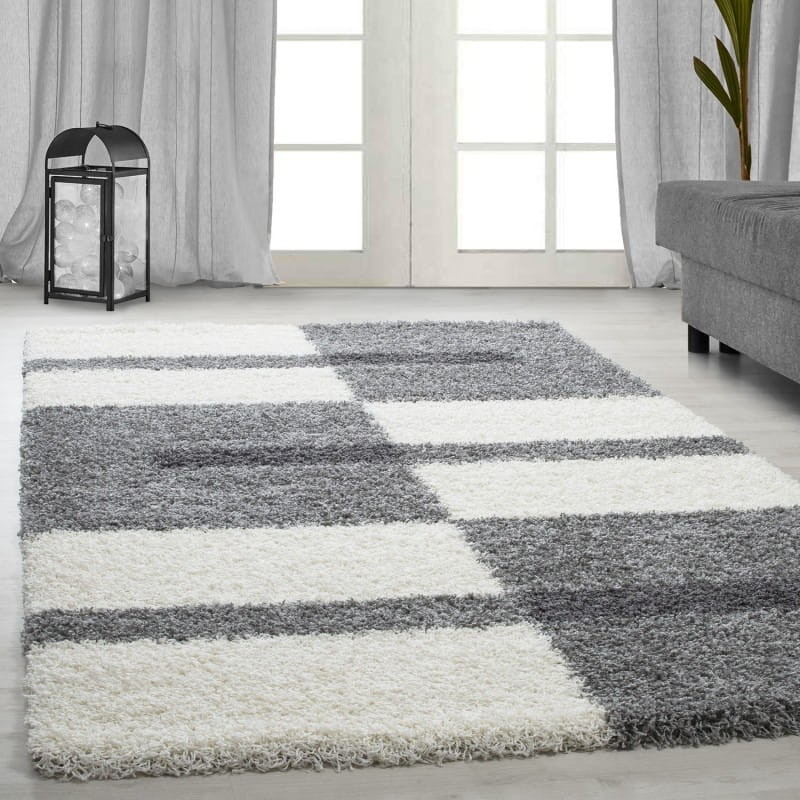 Dywan Shaggy Gala szaro-kremowy 240 cm x 340 cm
