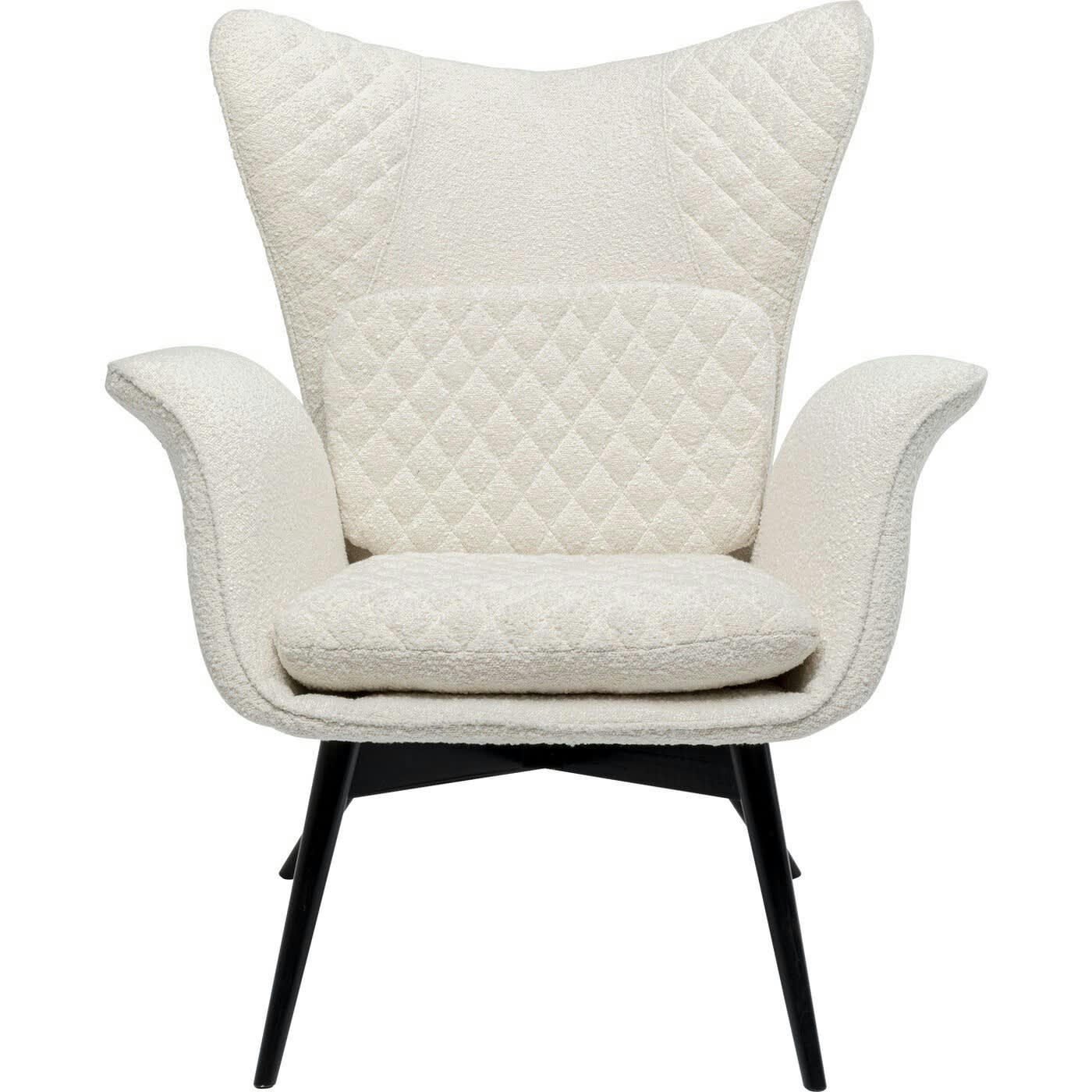 TUDOR - Fauteuil Tudor Boucle crème Kare Design