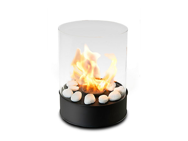 MF - Cheminée bioéthanol de table portable Chantico Glassfire 2,5 kW pour intérieur et extérieur