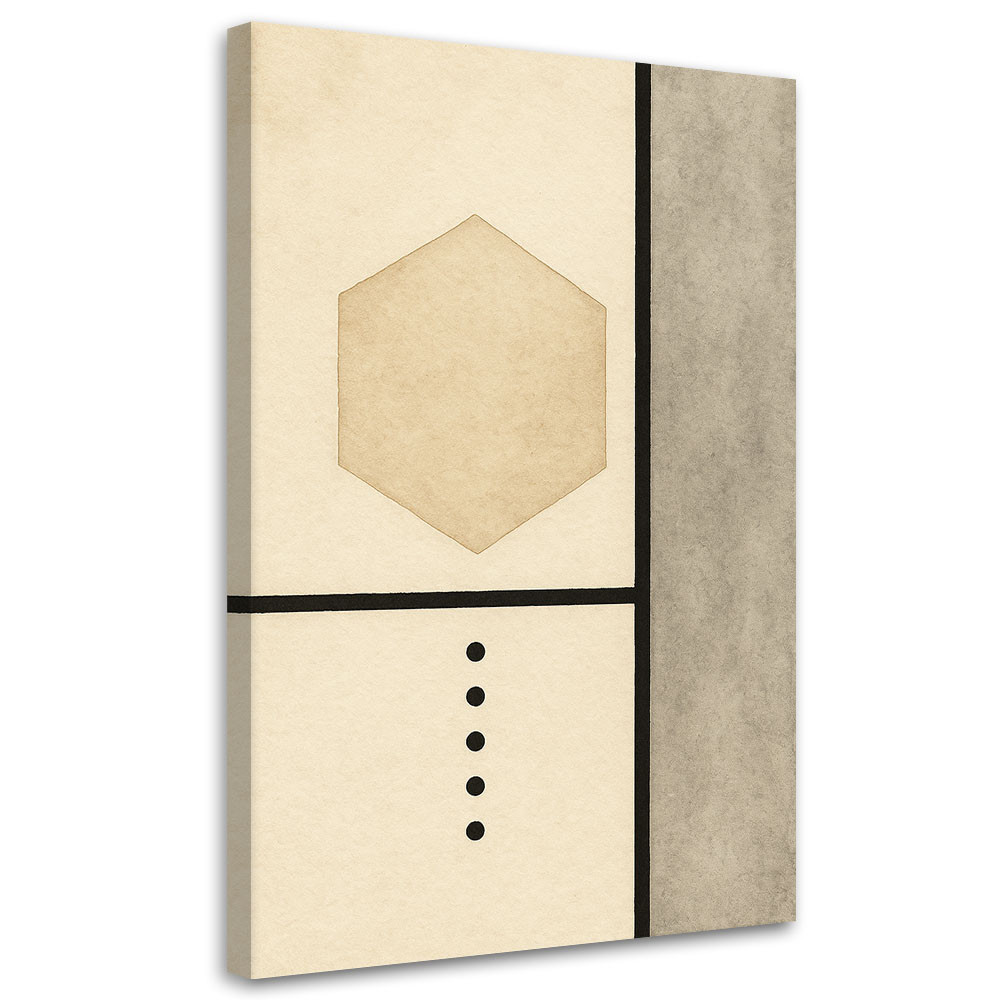 Feeby Obraz do salonu, Hexagon Minimalizm Geometria 40x60