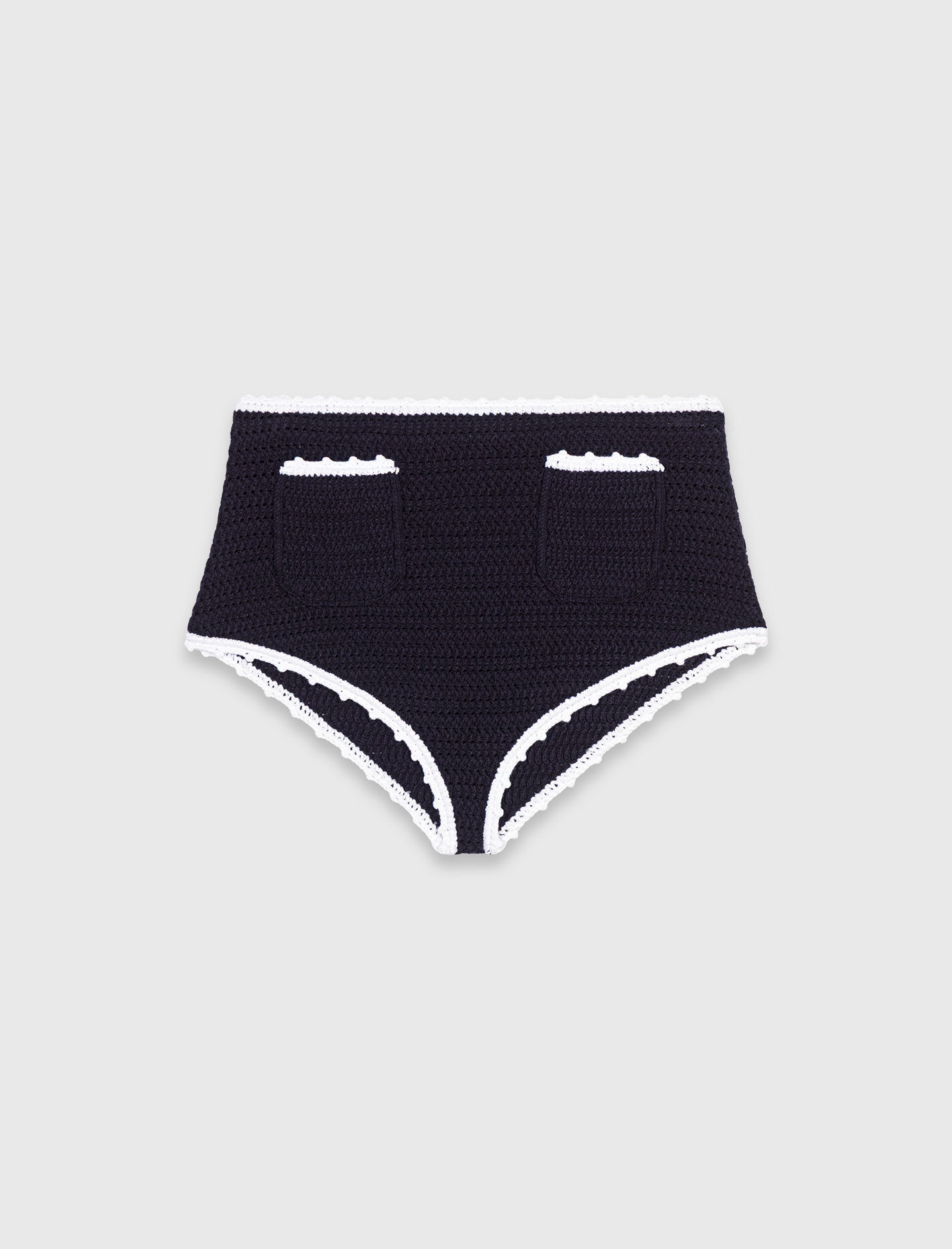 Culotte en maille avec crochet