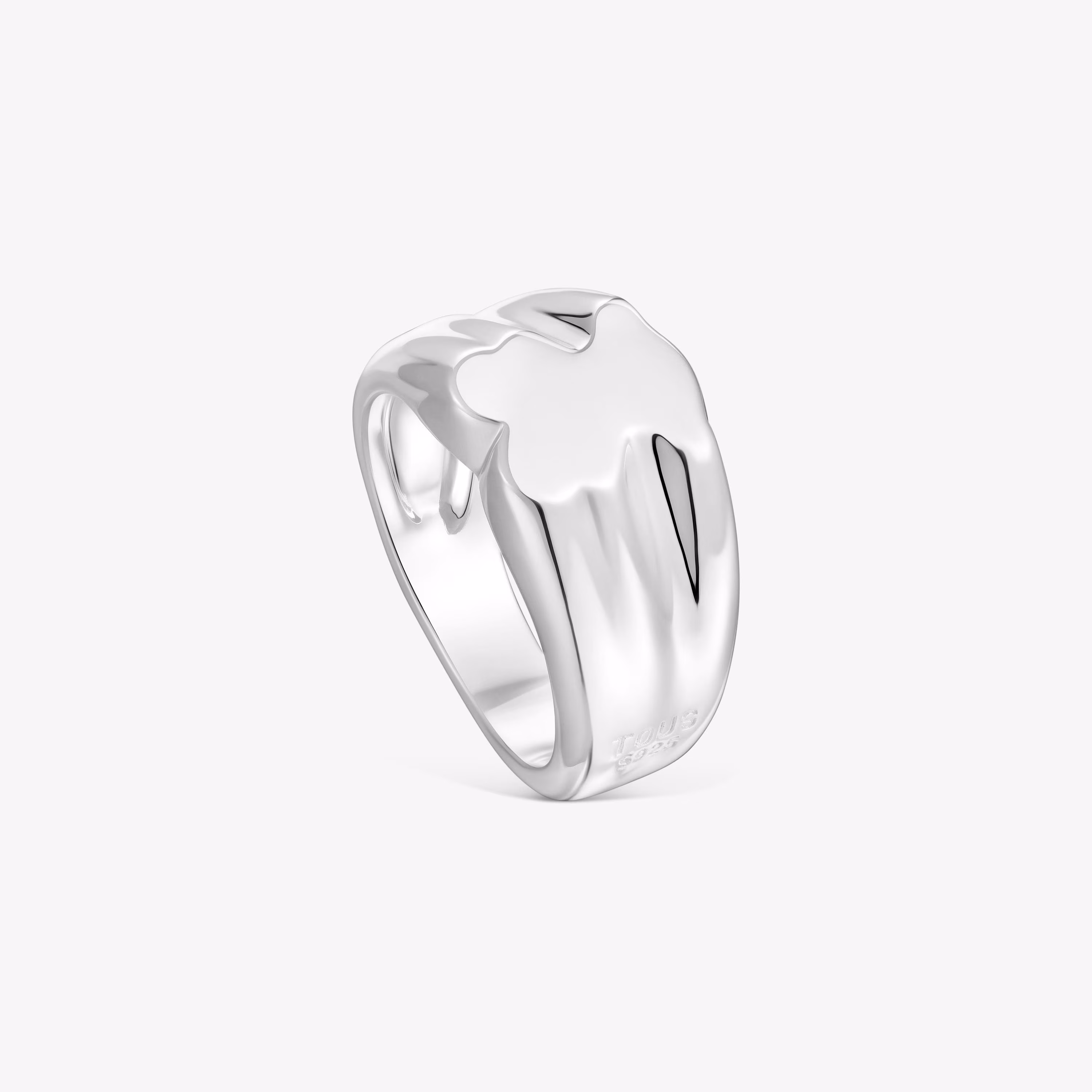 Anillo sello de plata oso 10 mm  Sweet Dolls