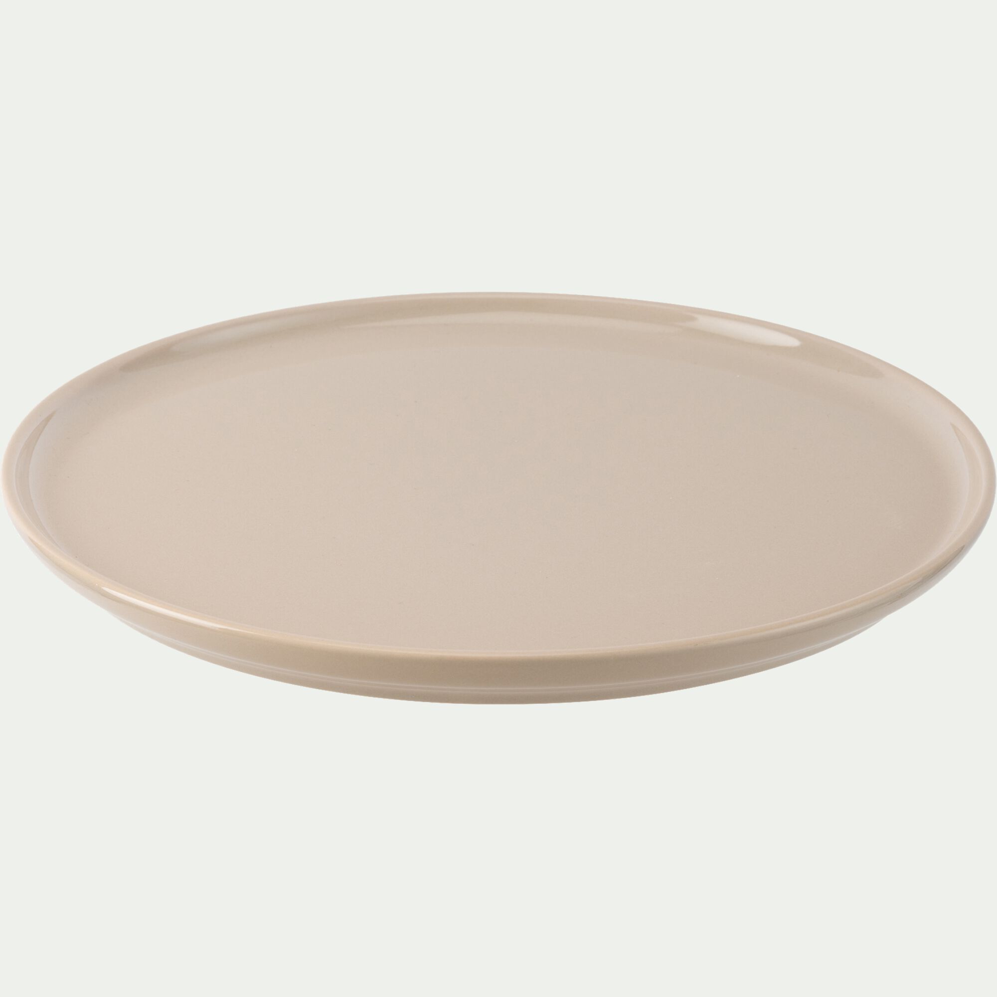 SELMA - Assiette plate en faïence D28cm - beige alpilles