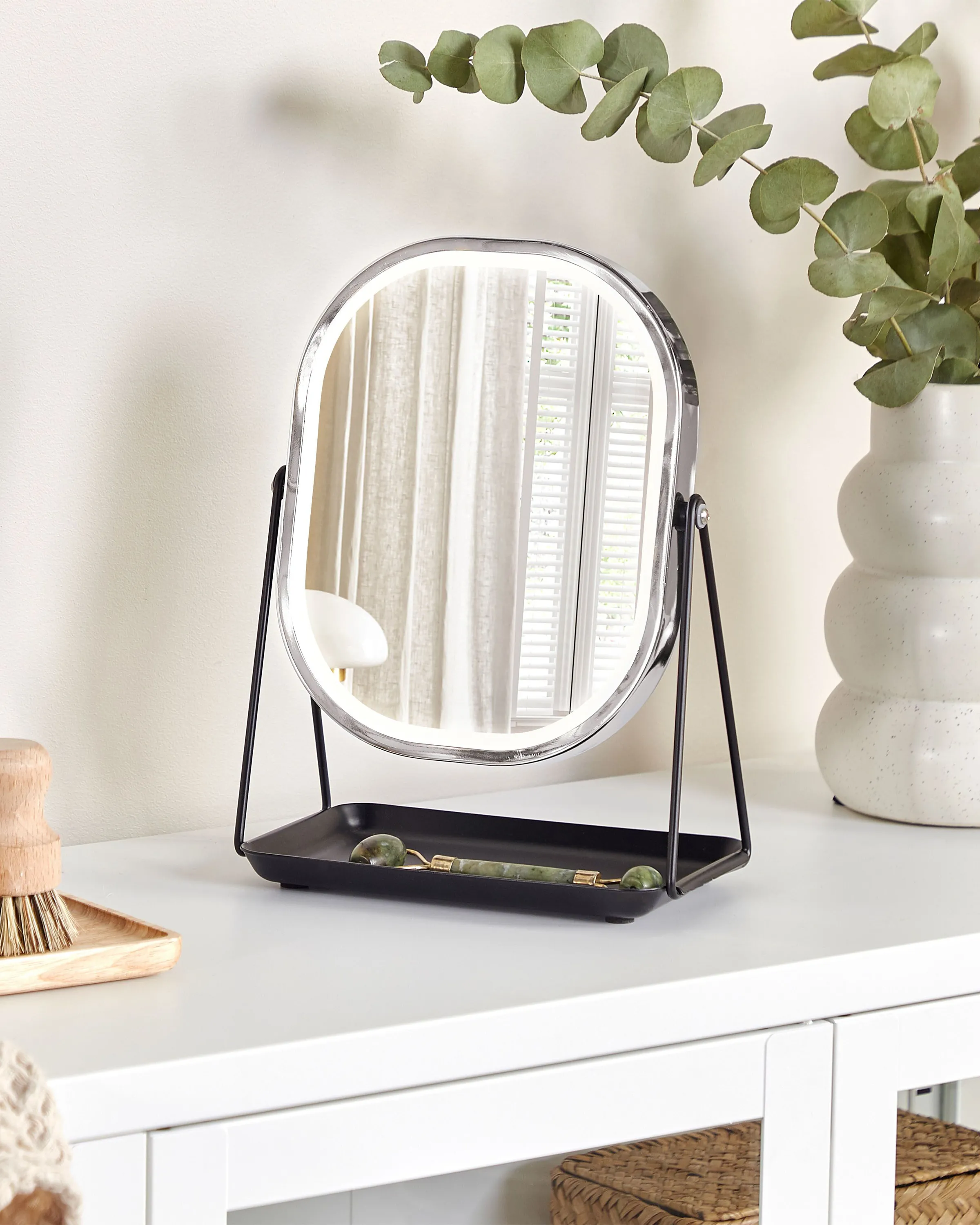Makeup Mirror LED DORDOGNE Silver