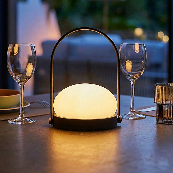Lampe baladeuse sans fil DAY Noir Acier H22CM