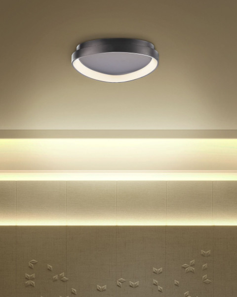 Lampa sufitowa LED plafon trójkąt metalowa czarna