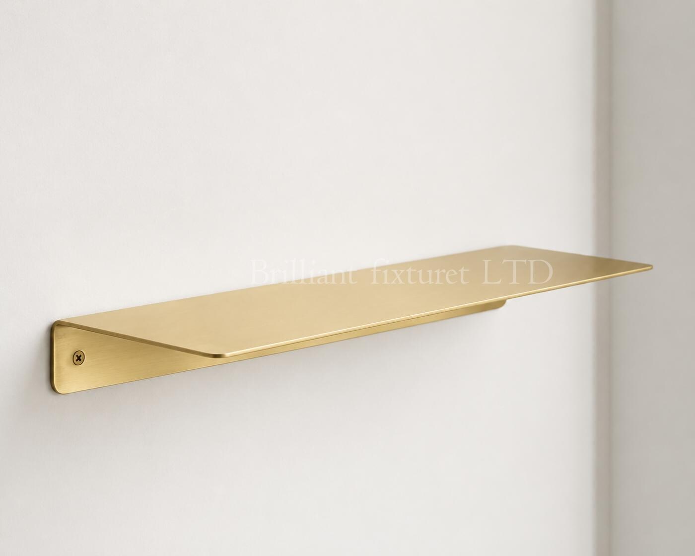 Luxury Handmade Brass Wall Shelf Minimalist Modern Storage for Bathroom solid Kitchen Rack Entryway Organizer Floating Premium Home Decor