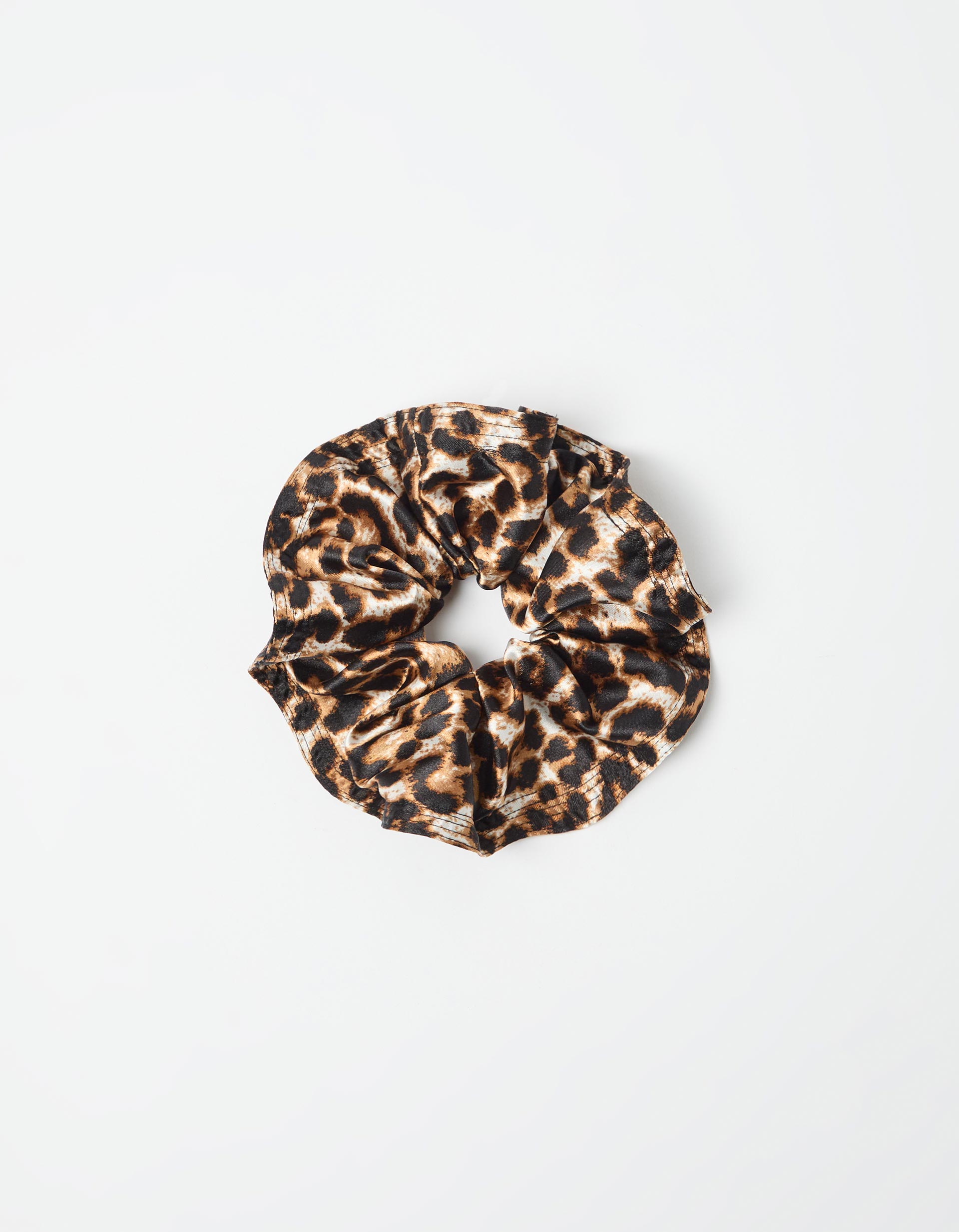 El&aacute;stico de Cabelo Scrunchie, Mulher, Castanho