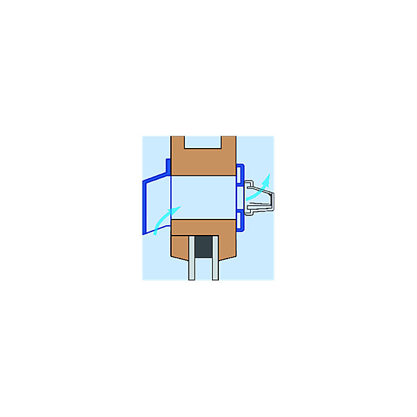 Capuchon de façade CA30 ANJOS 7330 protection vent et pluie