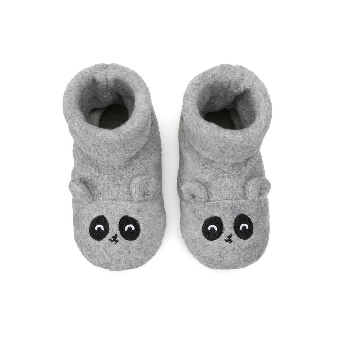 Chaussons polaire à enfiler tête de panda