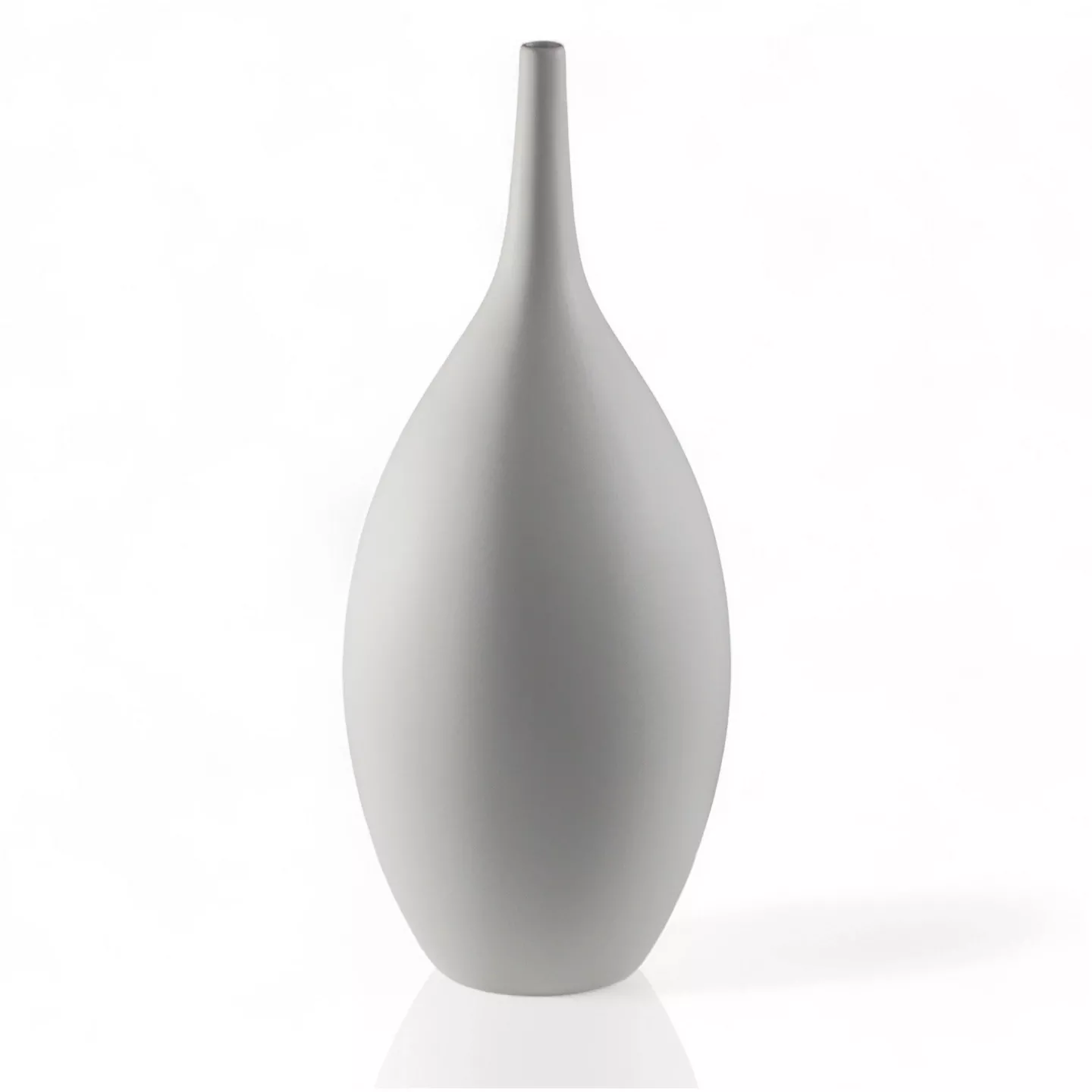 Biały Wysoki Dekoracyjny Wazon Ceramiczny Ozdobny - 47cm