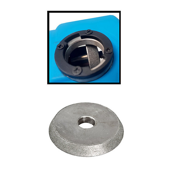 Meule diamant D. 80 x Ep. 10 x Al. 18 mm pour affûteuse de forets - Diamwood