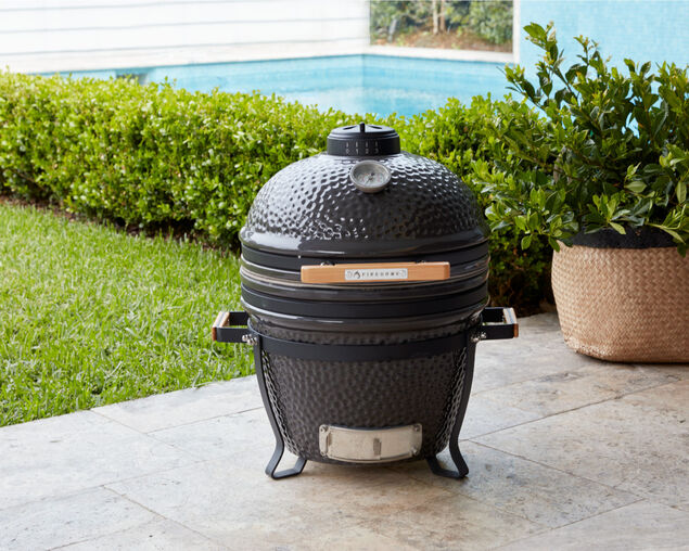 Firehawk Stringybark Kamado Ceramic Charcoal BBQ 40cm (16") - Grey
