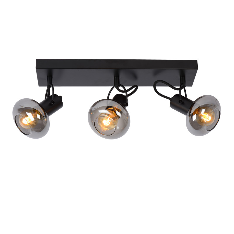 Spot Madee noir E14 3 x 25 W LUCIDE
