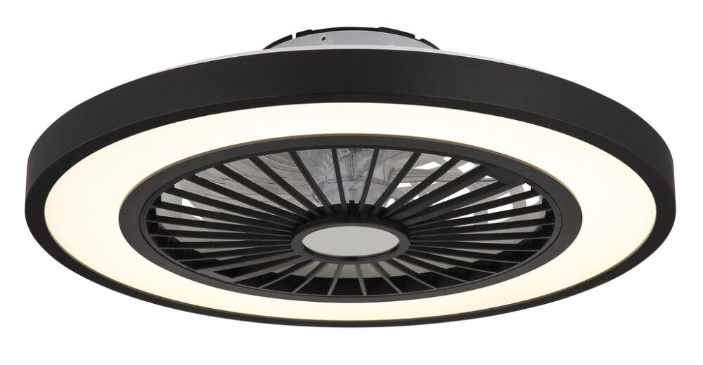 TAKLAMPE GLOBO BLIZZAK SVART Ø540X159MM