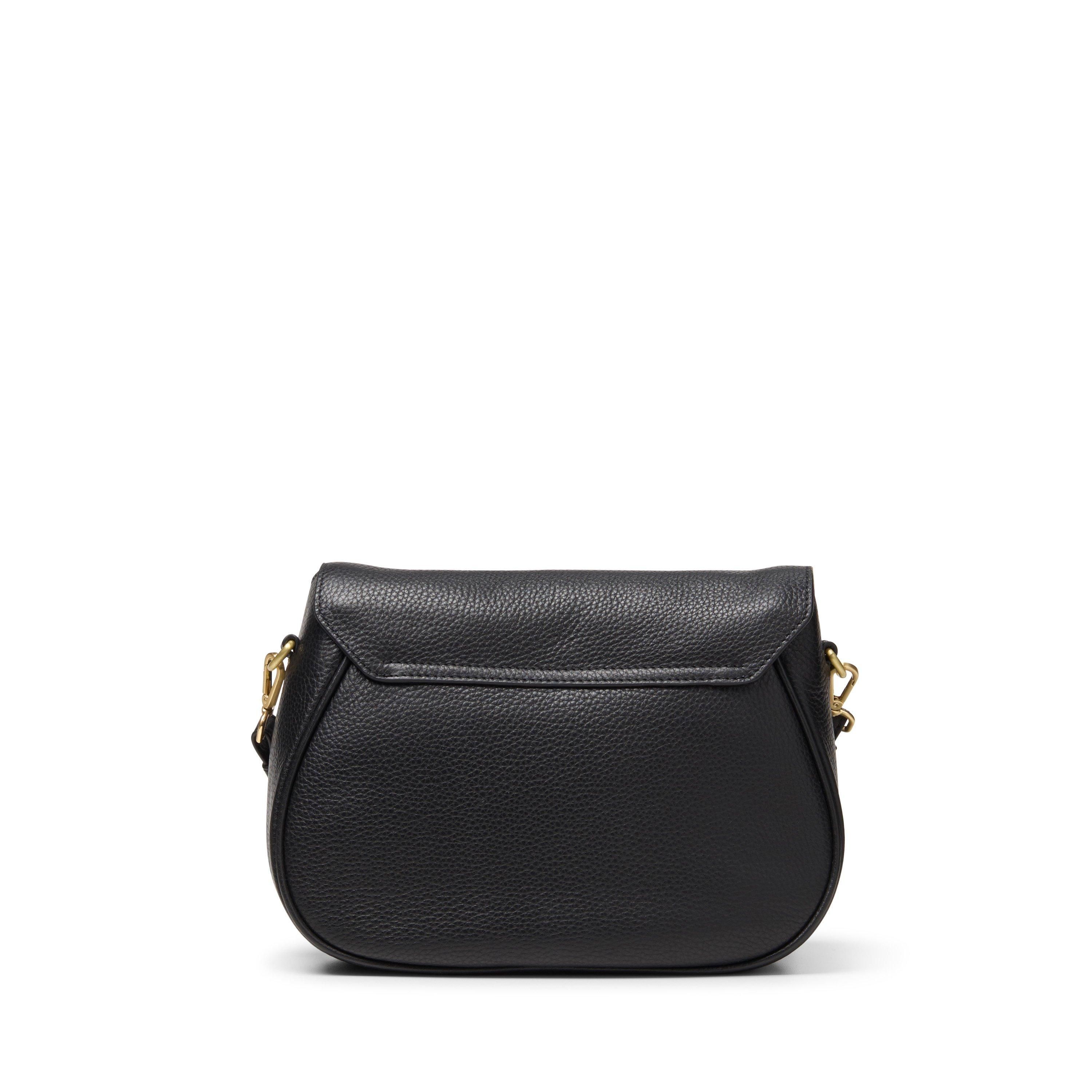 Clarks Utility Saddle Black Leather Shoulder Bag,Cross Body Bag