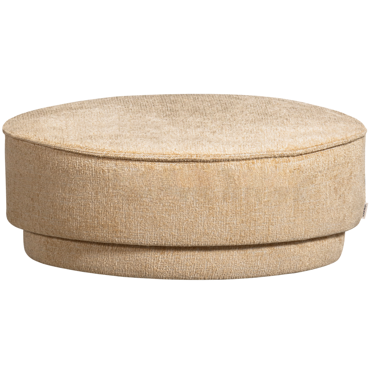 vtwonen poef Pearl - Chenille - Butter Melange - 28xØ80