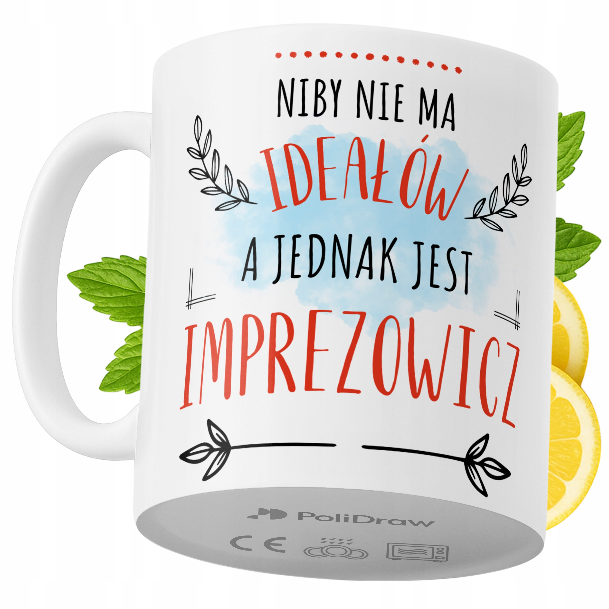 Kubek Dla Imprezowicza na Prezent z Nadrukiem ze Zdjęciem 330 ml PoliDraw
