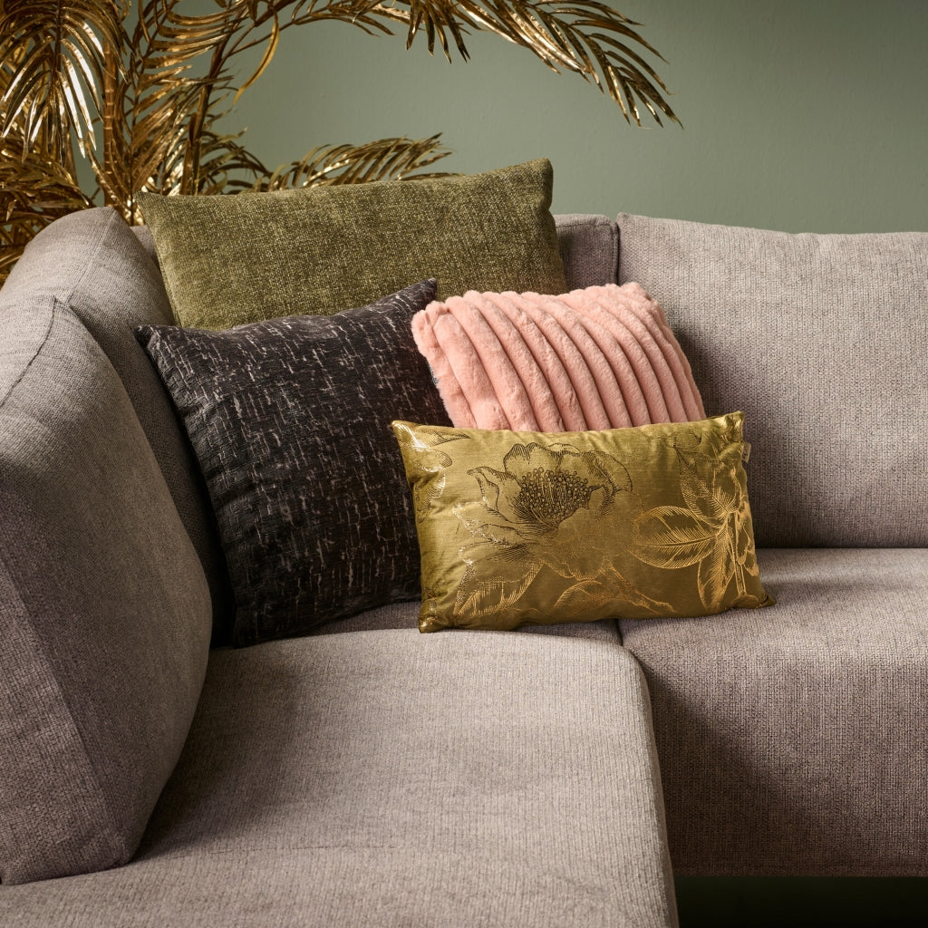 Unique Living - Sierkussen Peppe Roze - 45x45x0cm (hxbxd)