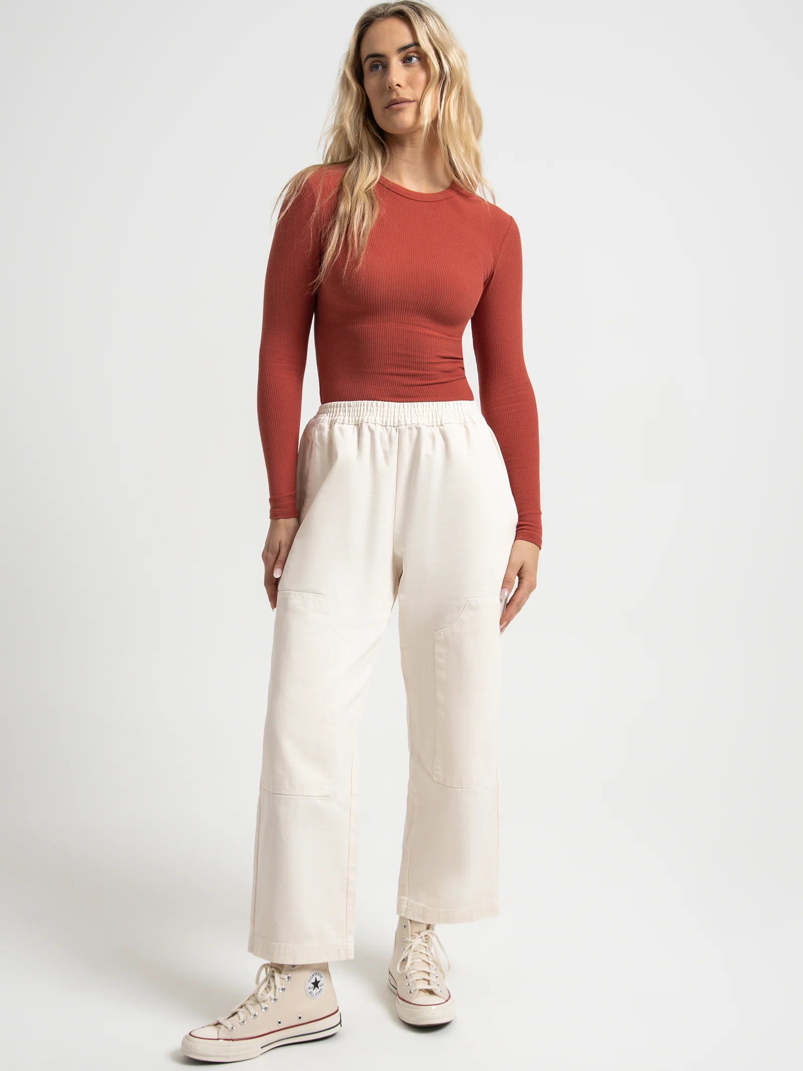 Organic Rib Long Sleeve T-Shirt