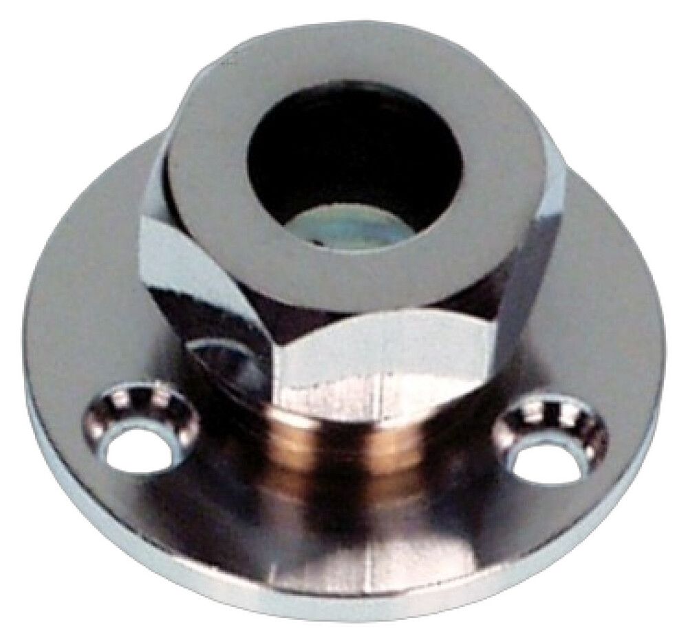 KABELGJENNOMFØRING 12MM MESSING KROMBELAGT
