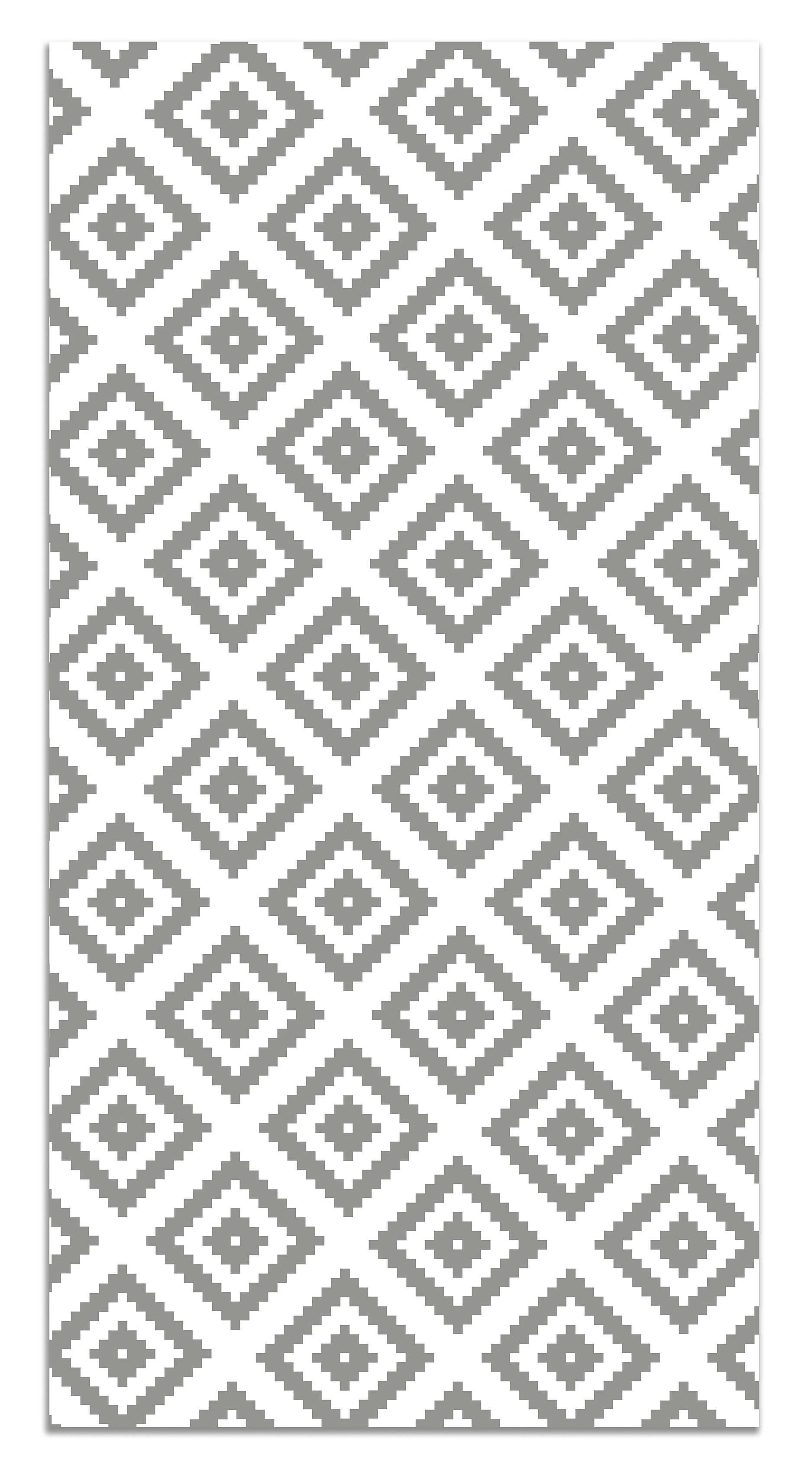 - Tapis vinyle carrés gris 200x250cm