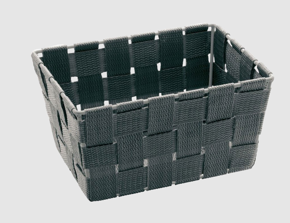 WENKO Aufbewahrungskorb Adria mini grau