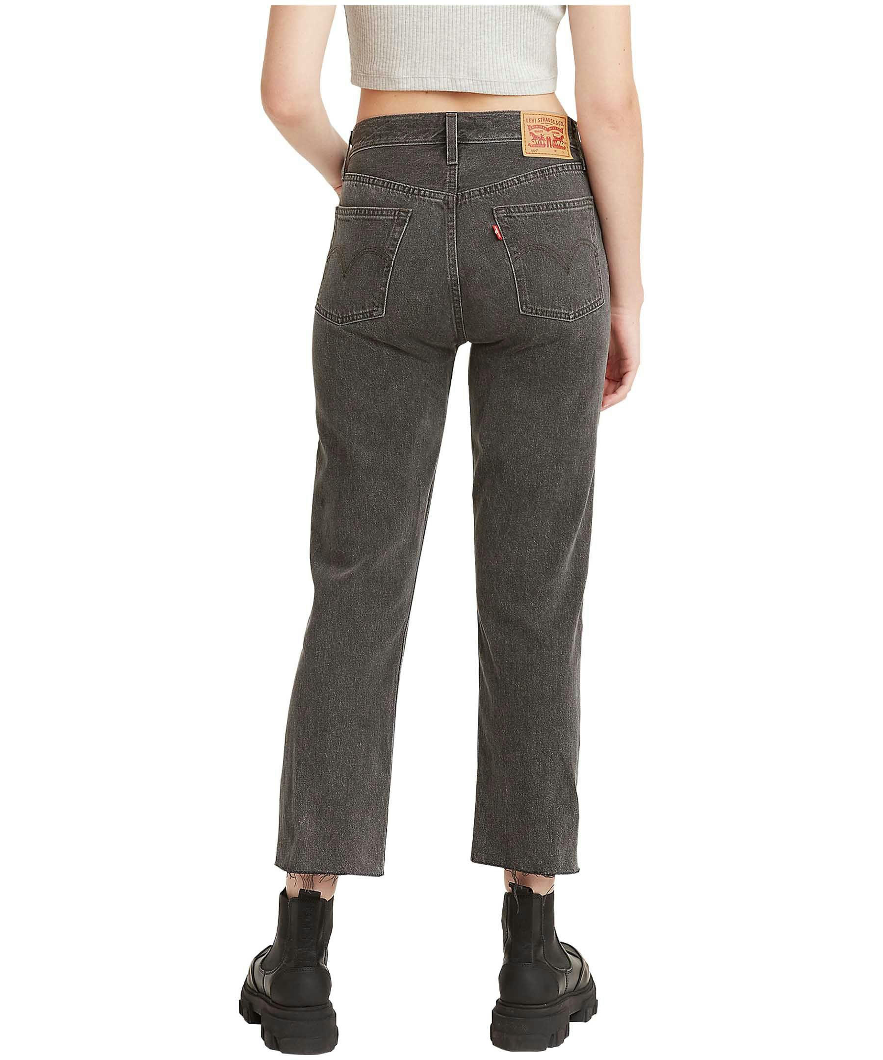 Levi's Women's 501 High Rise Cropped Jeans - Black