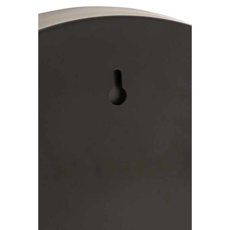 - Miroire rond avec bord noir en métal 30x30x5 cm