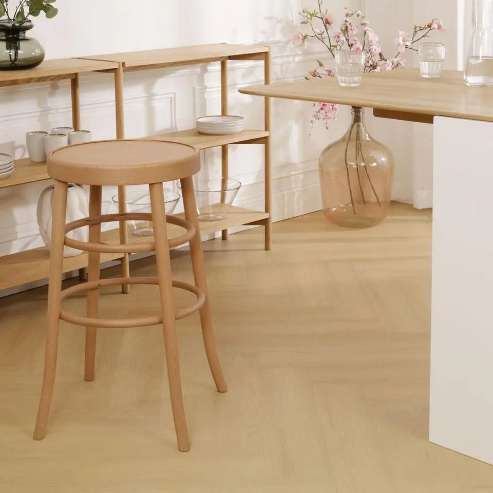 Fameg Lauren houten barkruk naturel - 75 cm