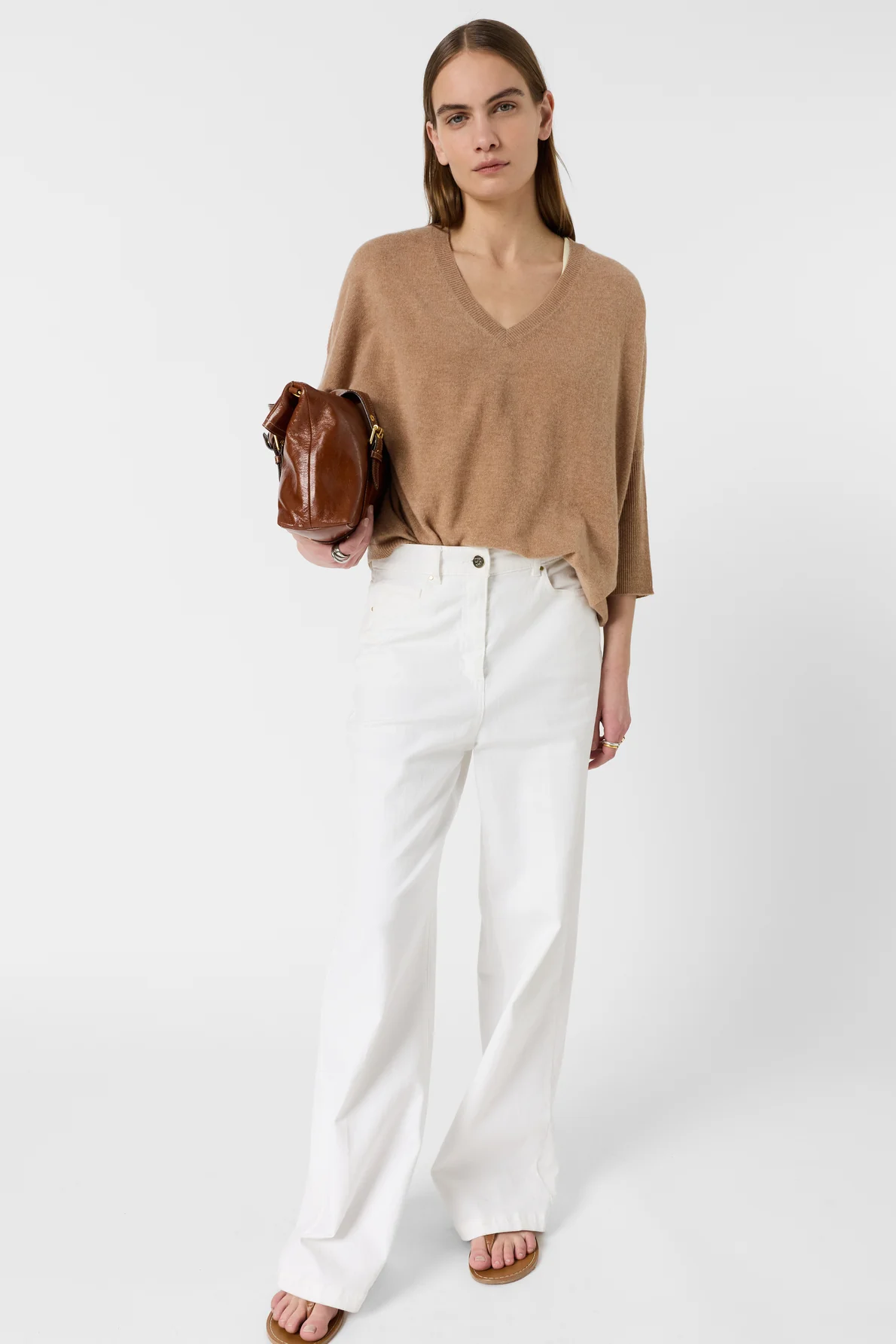 Pull V oversize en cachemire - Gilet ESMEE