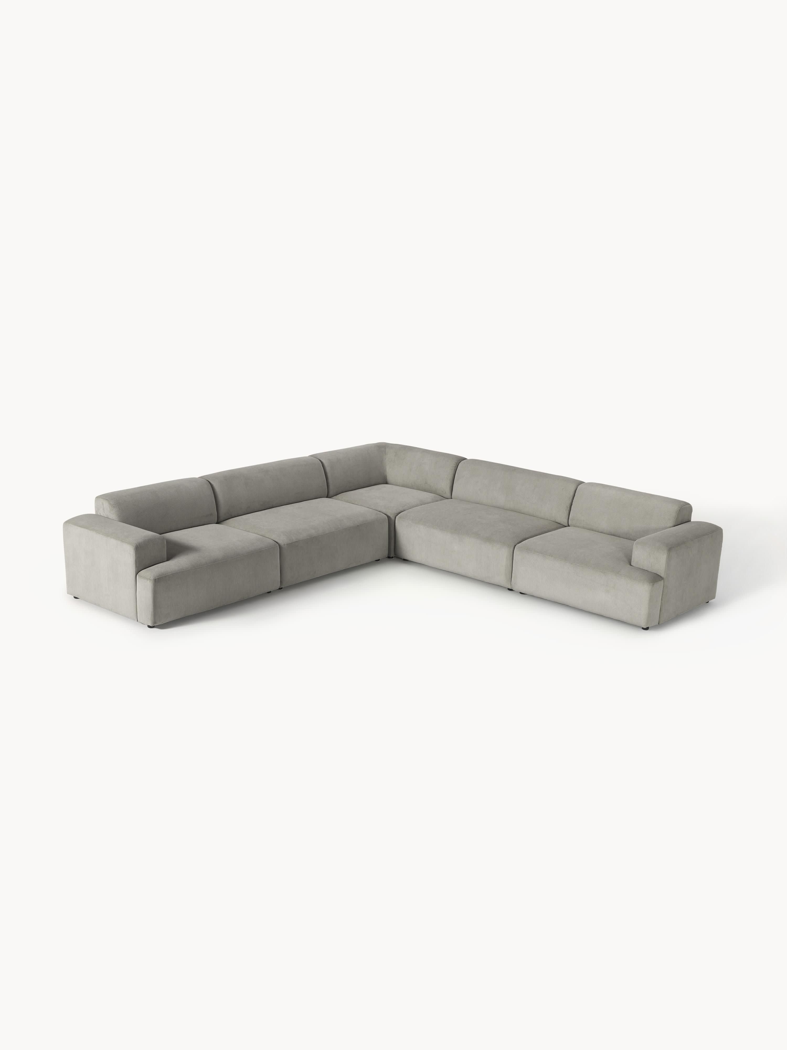 Cord-Ecksofa Melva (4-Sitzer)