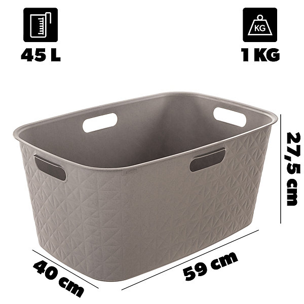 Panier à linge 45L CURVER Softex Laundry