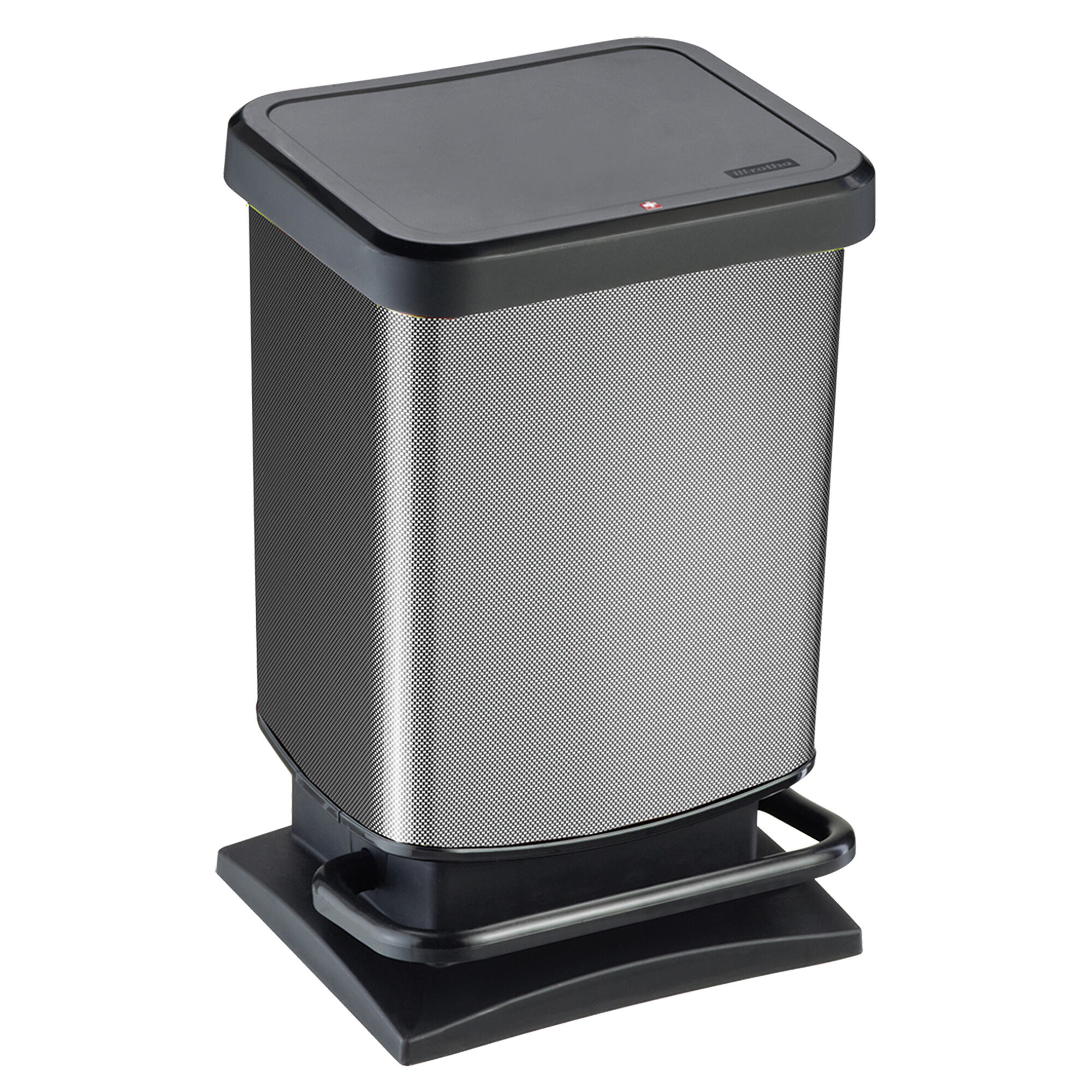 Balde do lixo com pedal 20l carbono